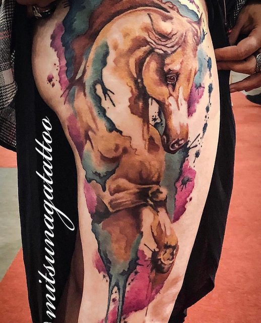 Tatuagem Masculina de Cavalo