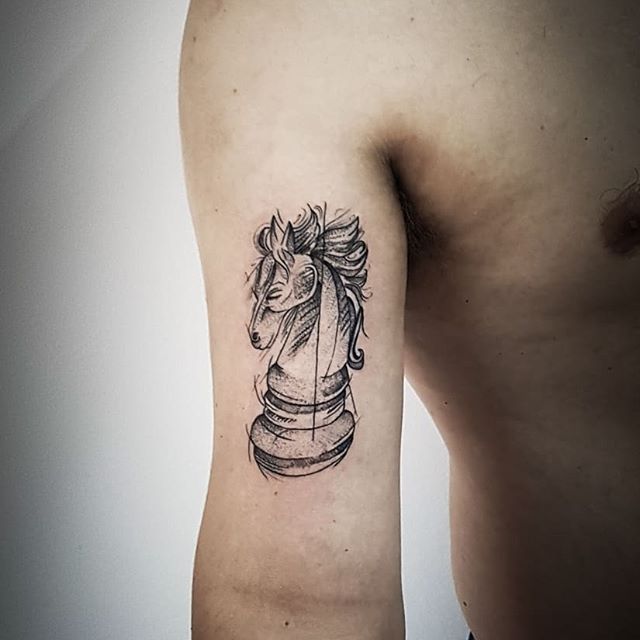 Tatuagem Masculina de Cavalo